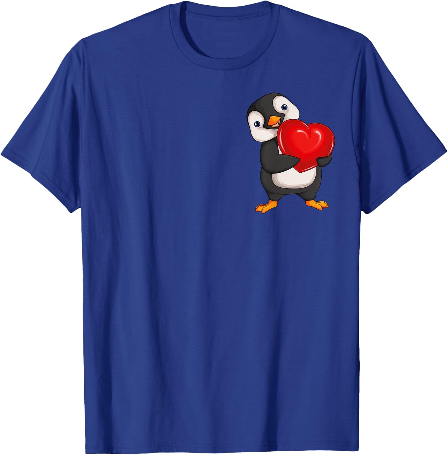 Penguin Women's Girls Children Penguin T-Shirt - T-Shirt | Royal