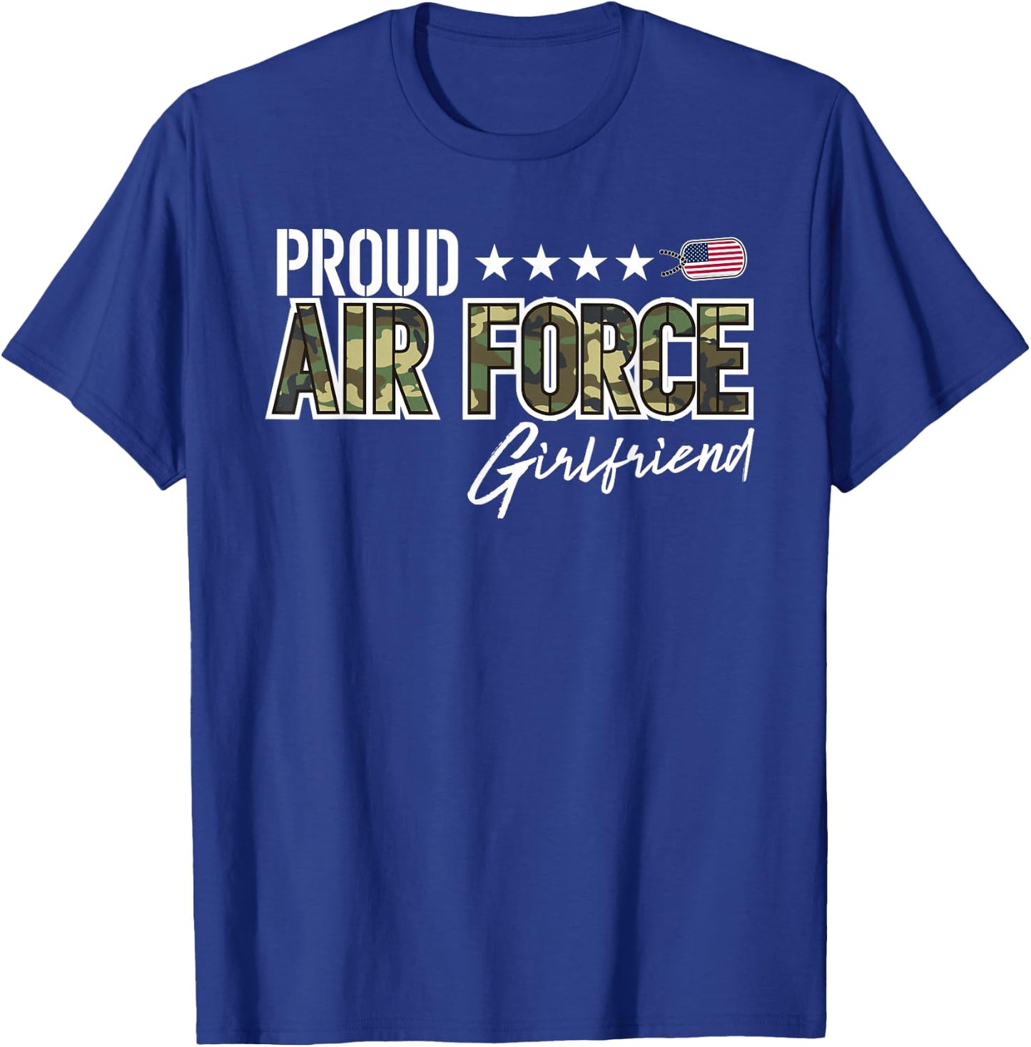 OCP Proud Air Force Girlfriend T-Shirt - T-Shirt | Royal