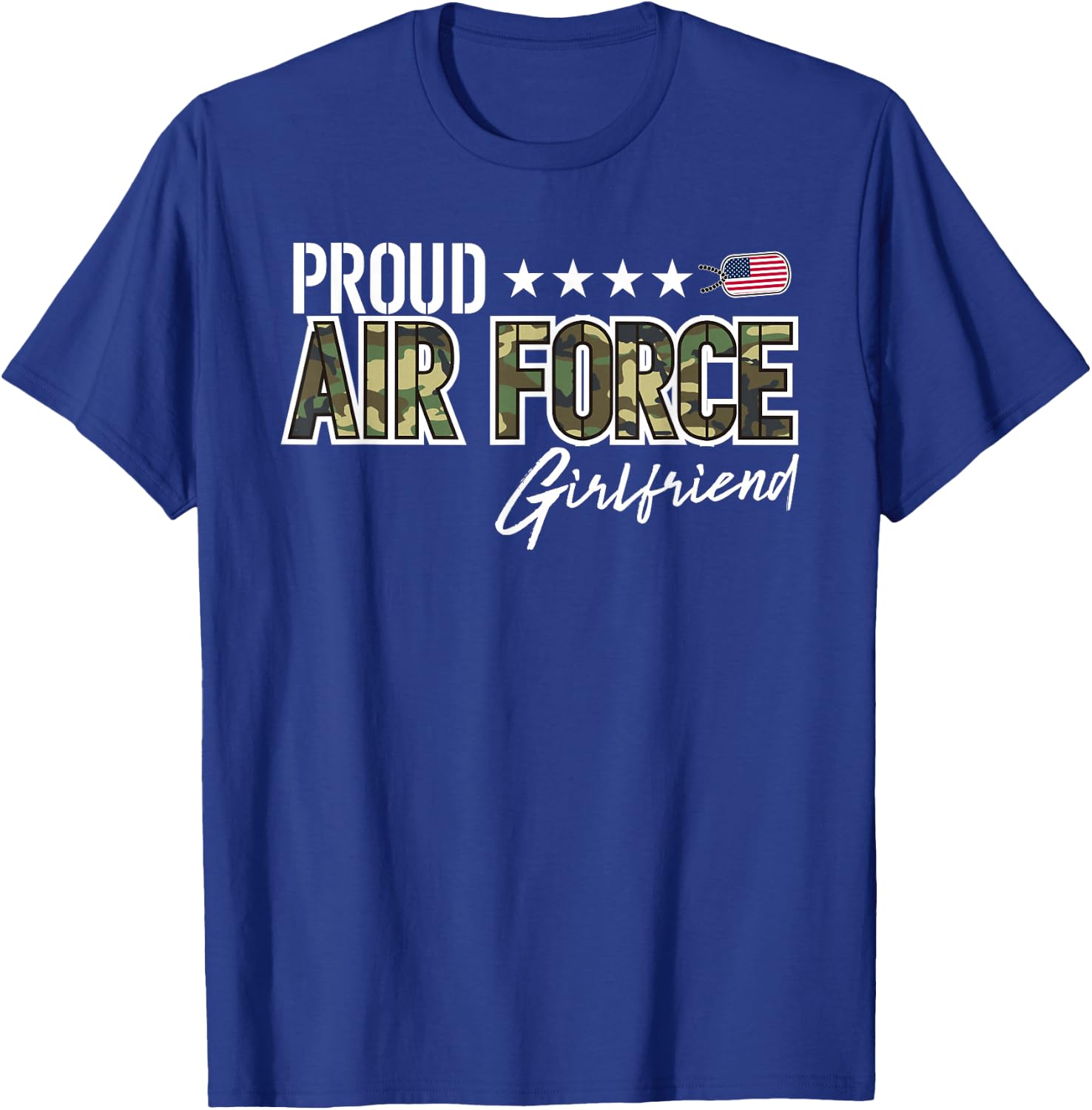 OCP Proud Air Force Girlfriend T-Shirt - T-Shirt | Royal