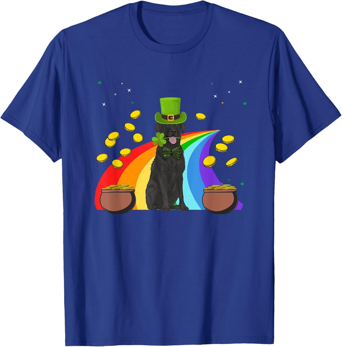 Labrador Retriever St Patrick's Day Funny Dog Lover Gifts T-Shirt - T-Shirt | Royal