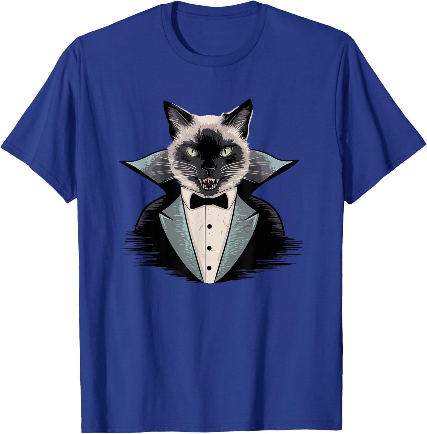 Halloween Vampire Siamese Cat T-Shirt - T-Shirt | Royal