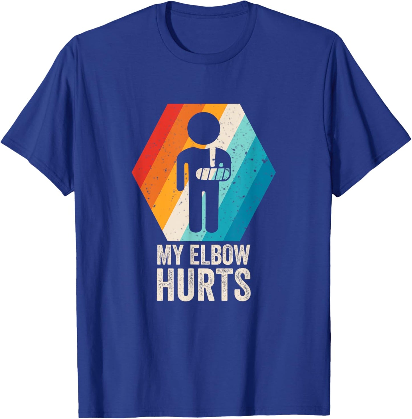 My Elbow Hurts Ellow Cancer Vintage Design T-Shirt - T-Shirt | Royal