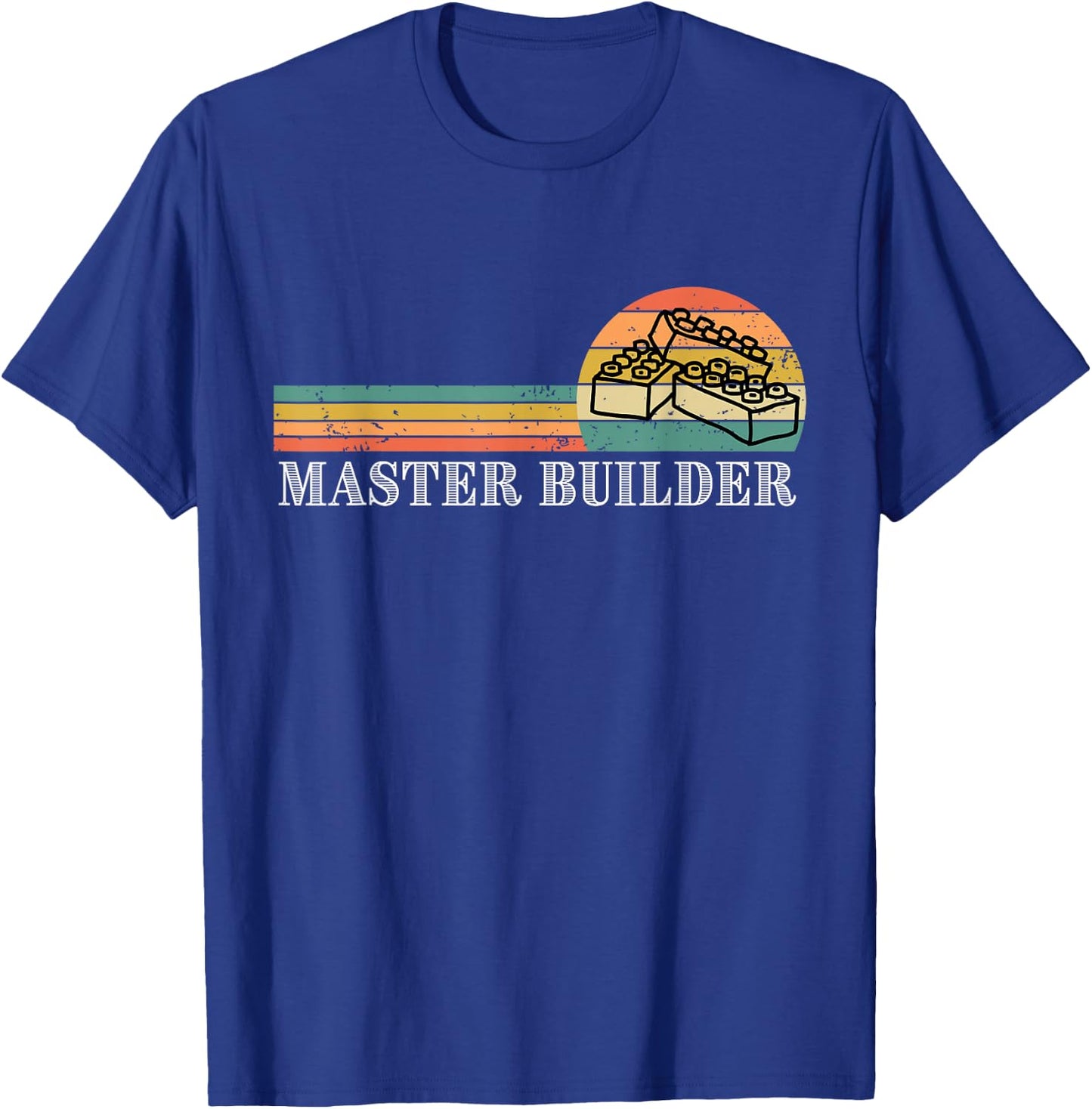 Master Builder - Block Building Kids & Adults Birthday Gift Small T-Shirt - T-Shirt | Royal