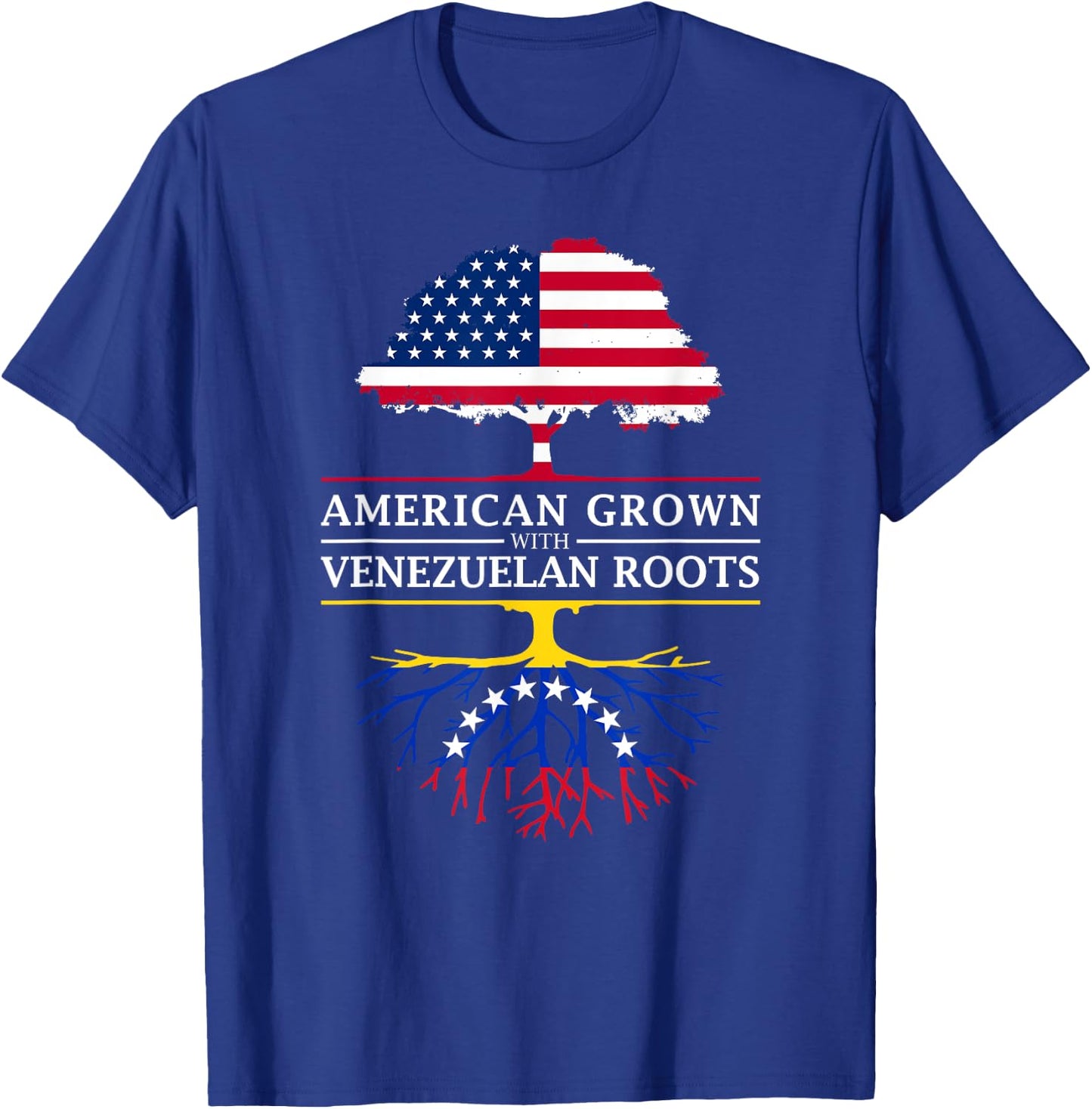 American Grown with Venezuelan Roots - Venezuela Small T-Shirt - T-Shirt | Royal