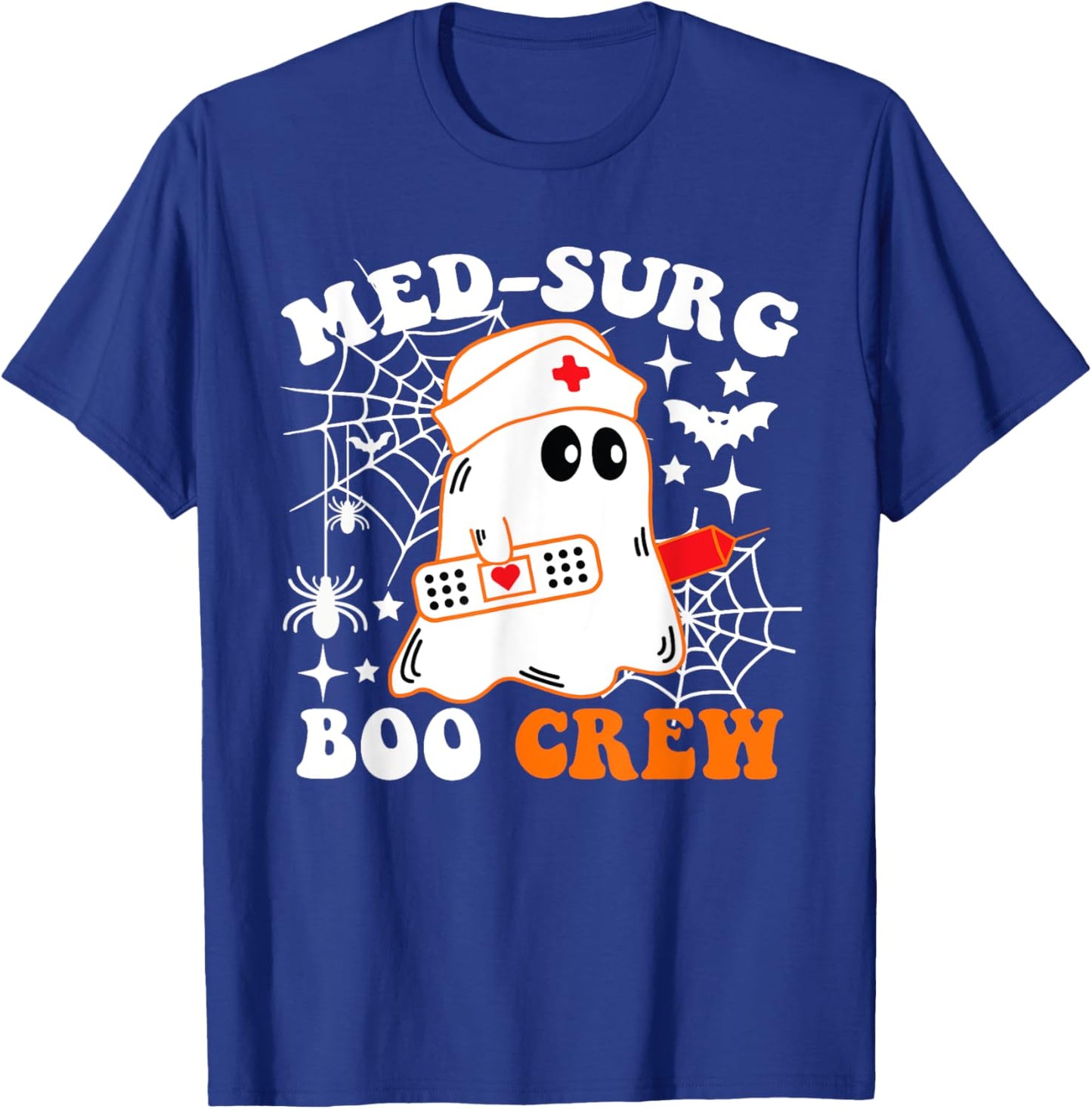 Med-Surg Boo Crew Nurse Funny Halloween Costume T-Shirt - T-Shirt | Royal