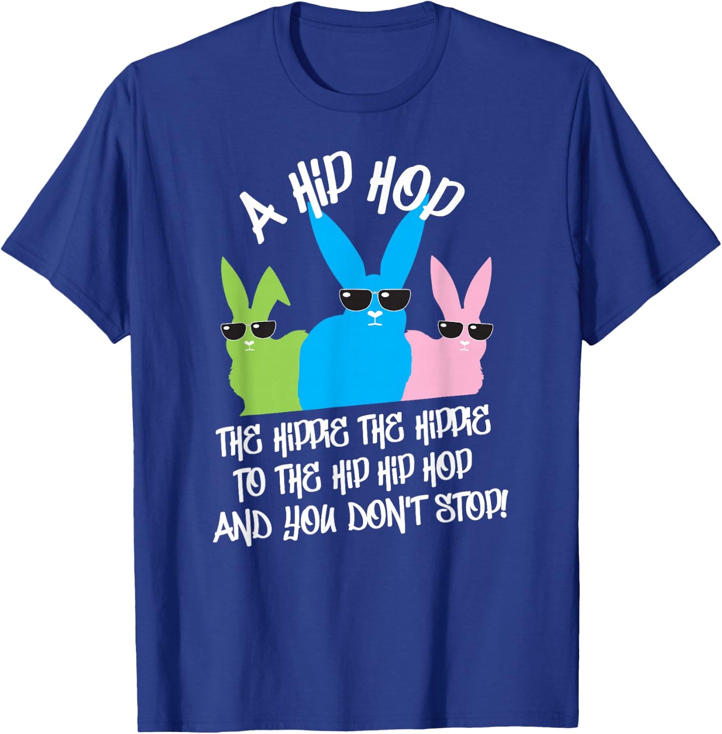 Hip Hop Easter Bunny Old School Hip Hop T-Shirt - T-Shirt | Royal
