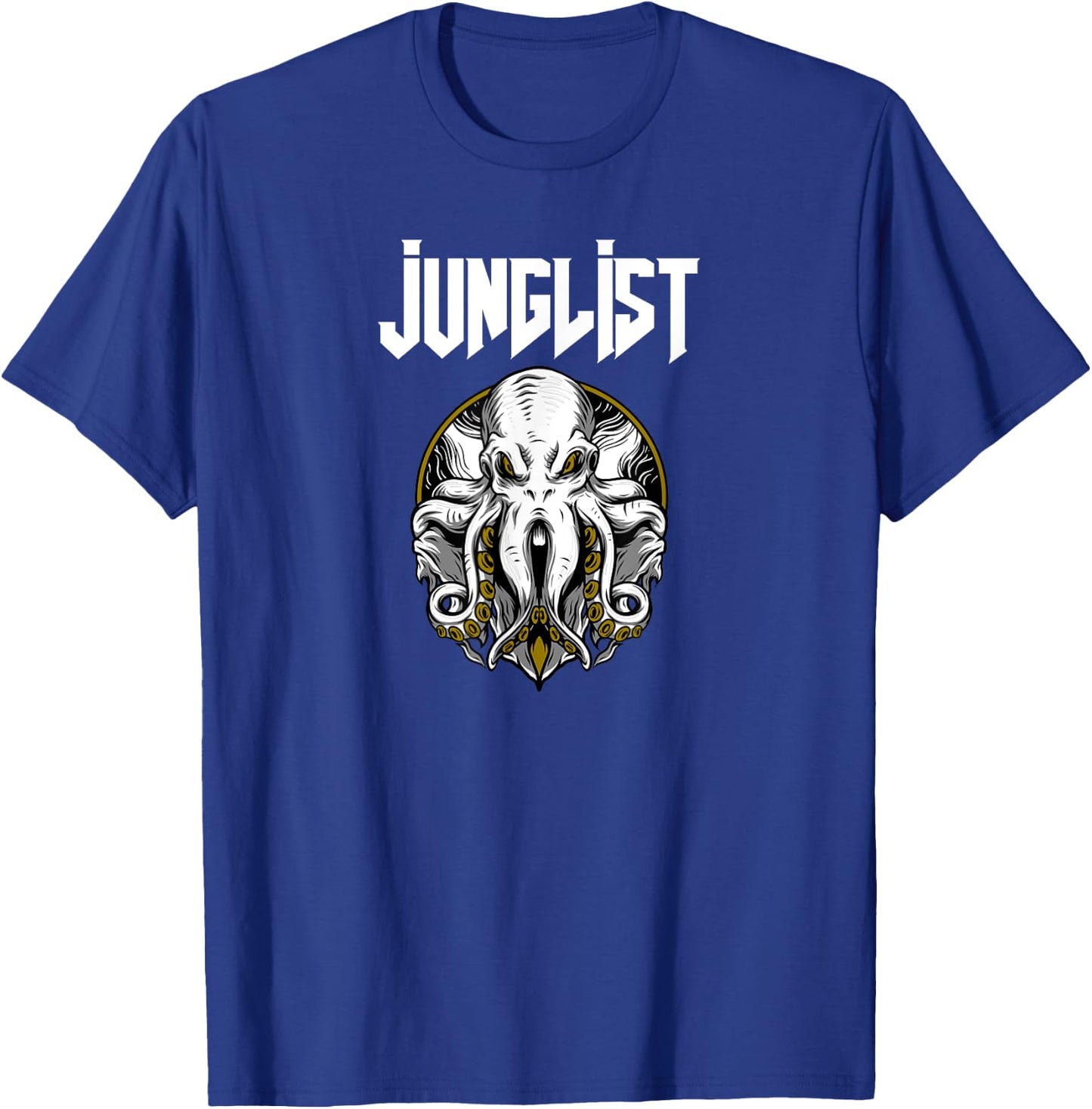 Junglist Octopus DnB Rave Drum and Bass Squid T-Shirt - T-Shirt | Royal