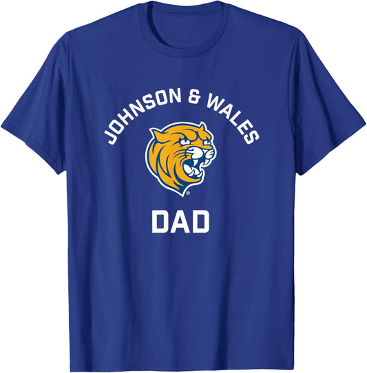 Johnson and Wales University JWU Wildcats Arched Dad T-Shirt - T-Shirt | Royal