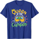 Outdoor Camping Caravan Queen Camper Motorhome Camping T-Shirt - T-Shirt | Royal