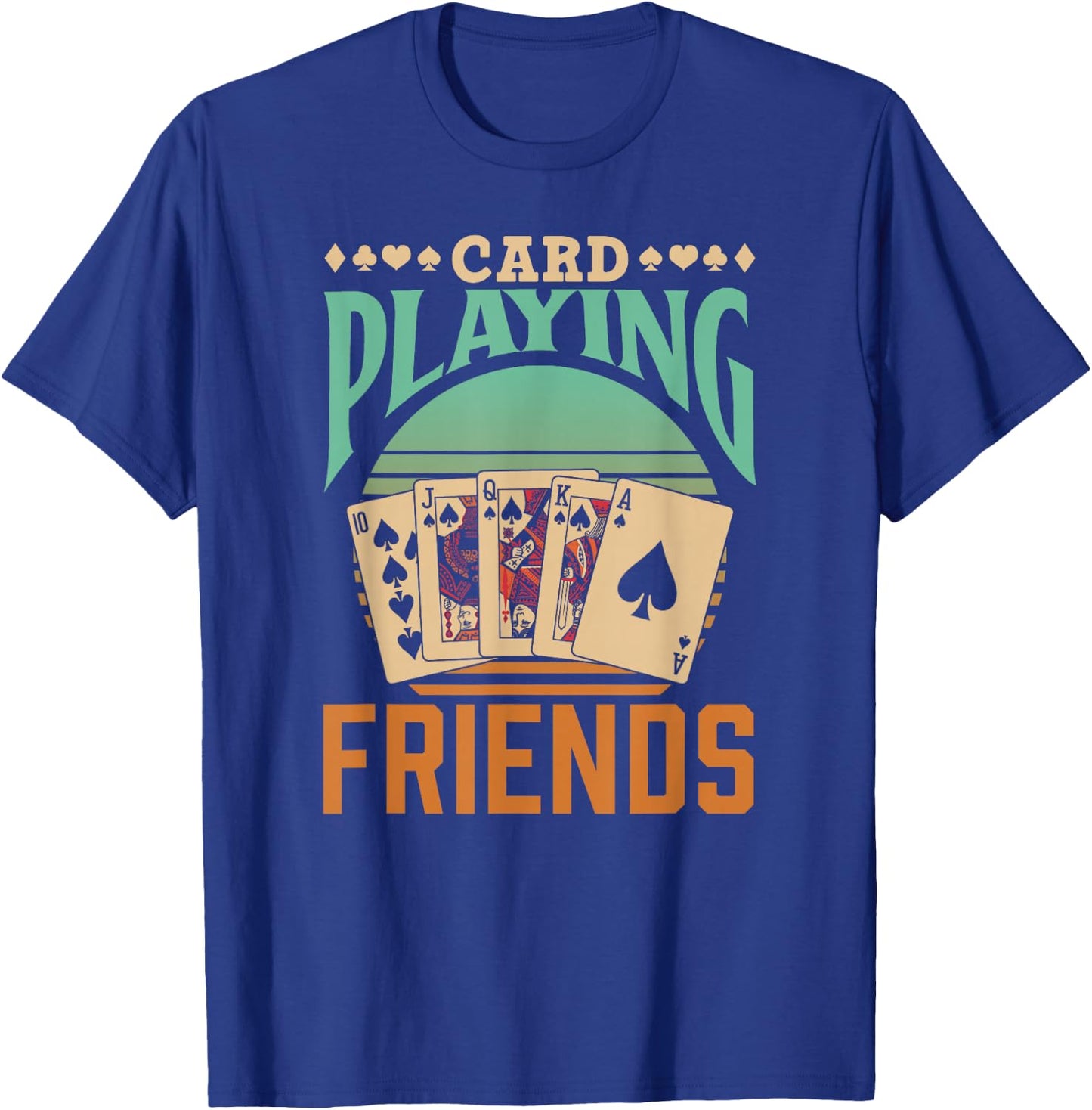 Card Playing Friends Cards Symbols Player Card Playing T-Shirt - T-Shirt | Royal