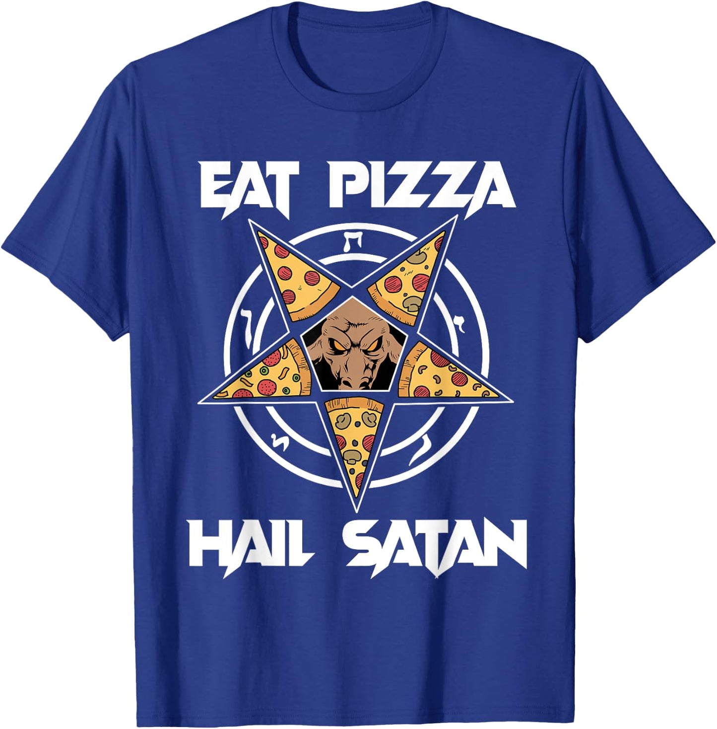 Baphomet Shirt Women Pentagram Eat Pizza Hail Satan T-Shirt - T-Shirt | Royal