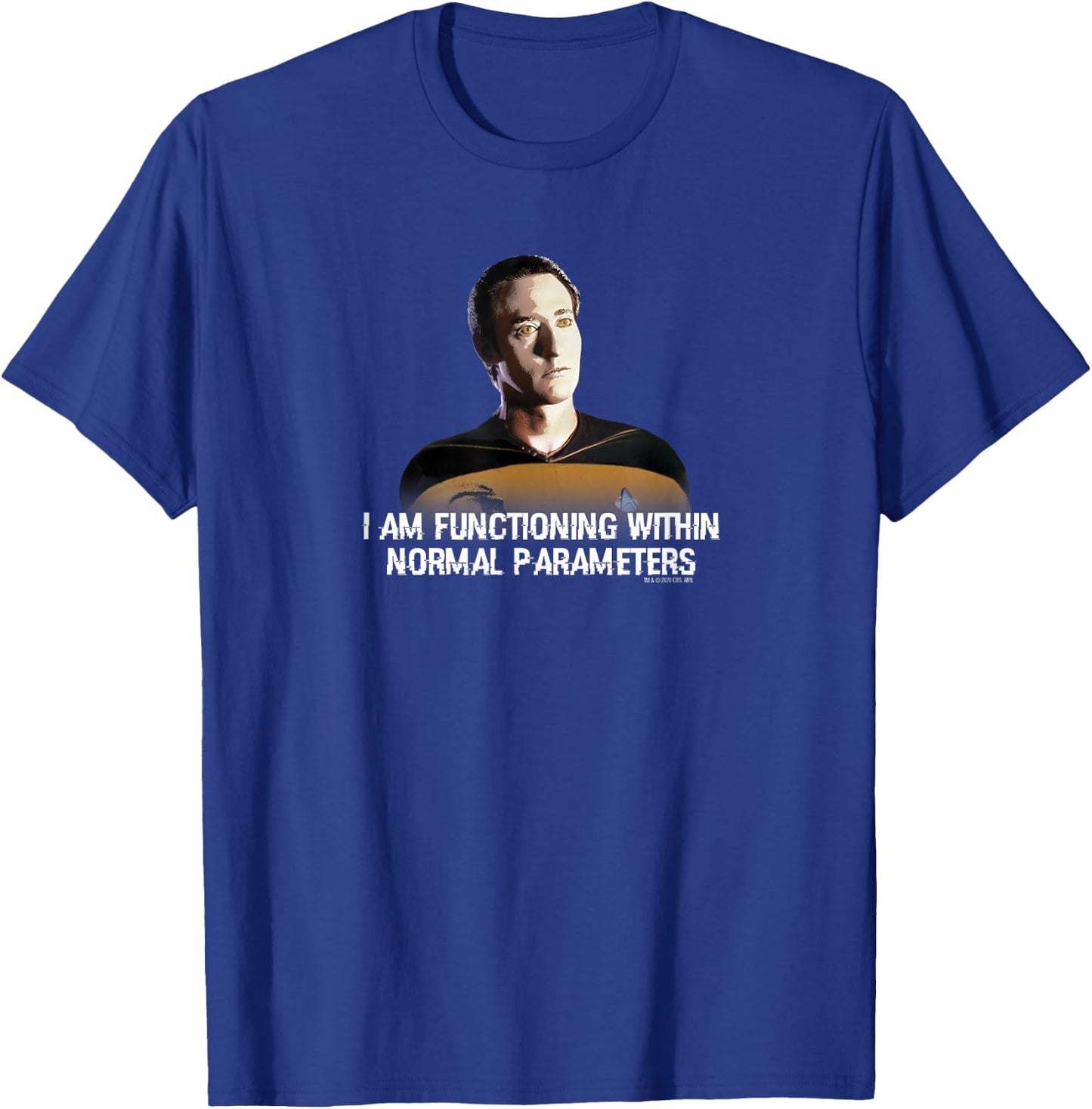 Star Trek: The Next Generation Data Parameters T-Shirt - T-Shirt | Royal