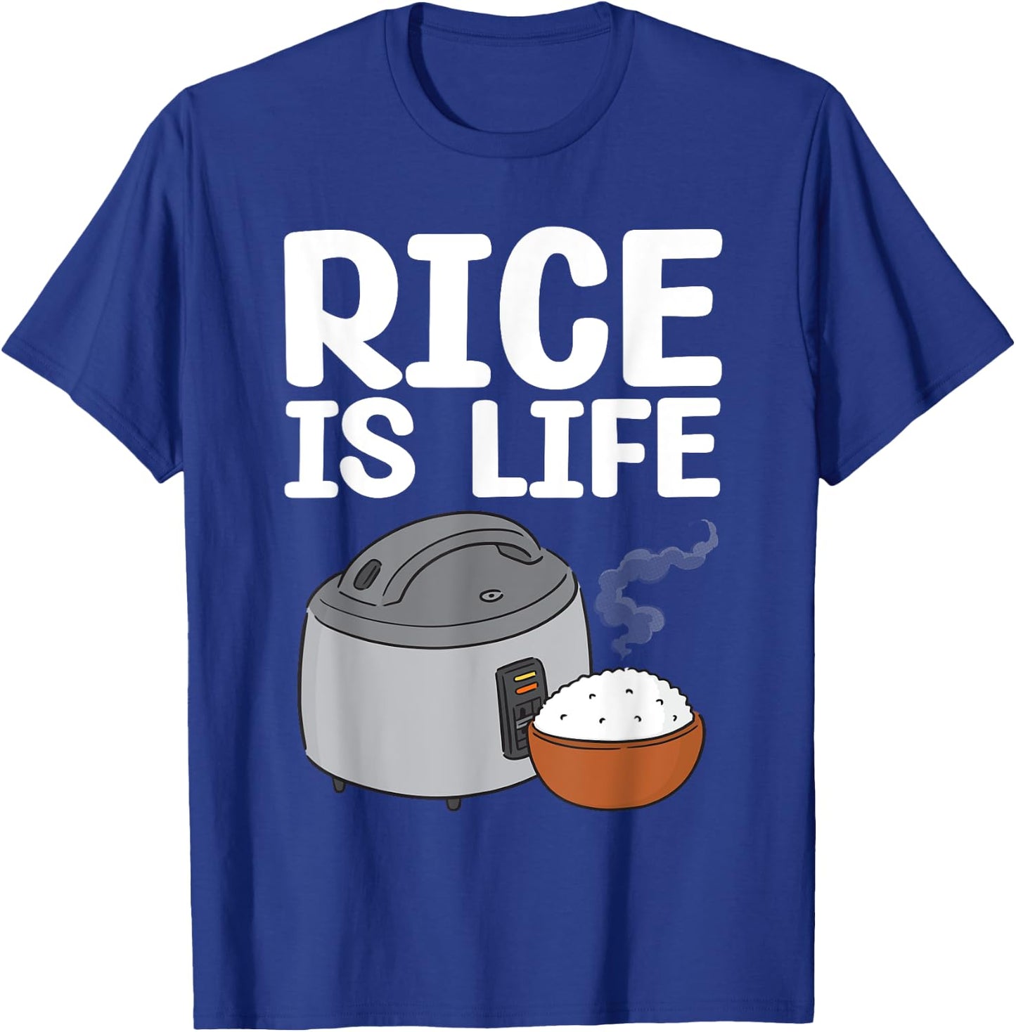 Cool Rice Design Women White Food Cooker Rice Lover T-Shirt - T-Shirt | Royal