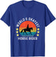 World's Okayest Horse Rider Vintage Retro T-Shirt - T-Shirt | Royal
