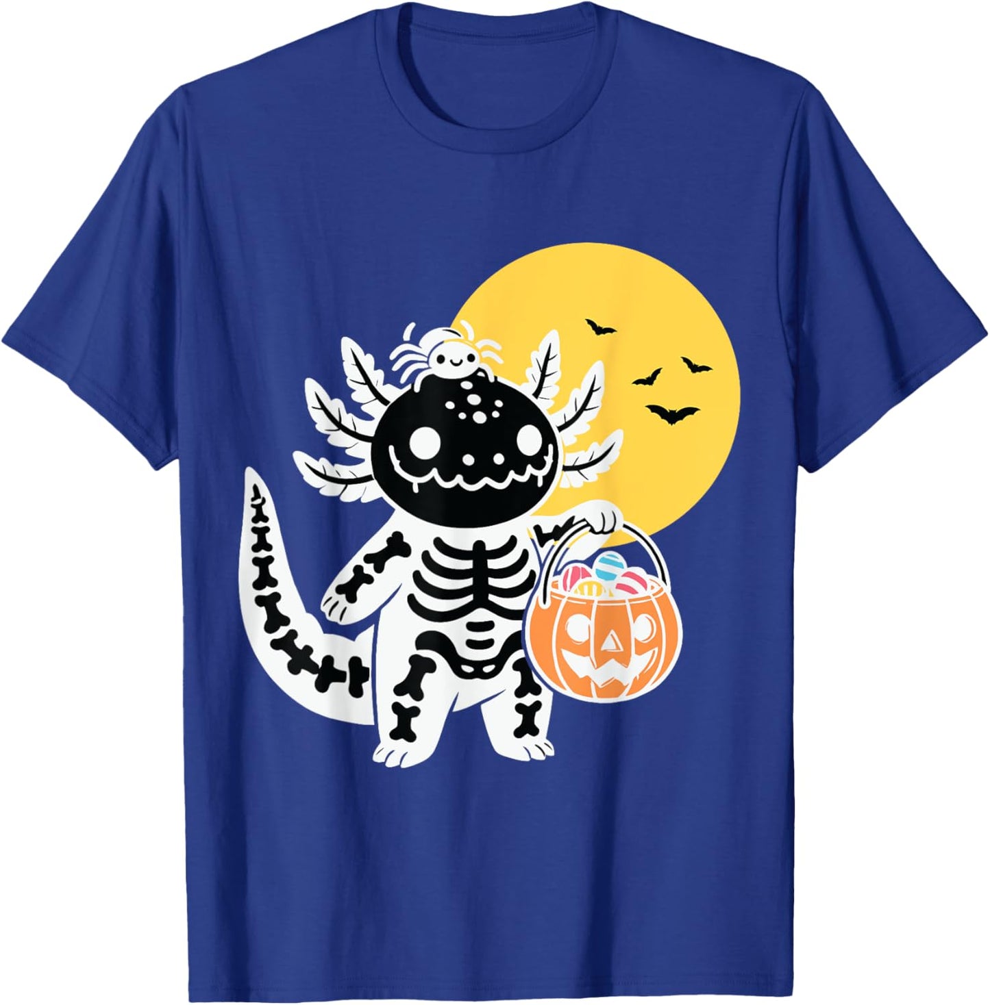Halloween Horror Axolotl Kawaii Anime Funny Women Men Kids T-Shirt - T-Shirt | Royal