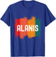 I Love Alanis Retro Sunset Personalized First Name T-Shirt - T-Shirt | Royal