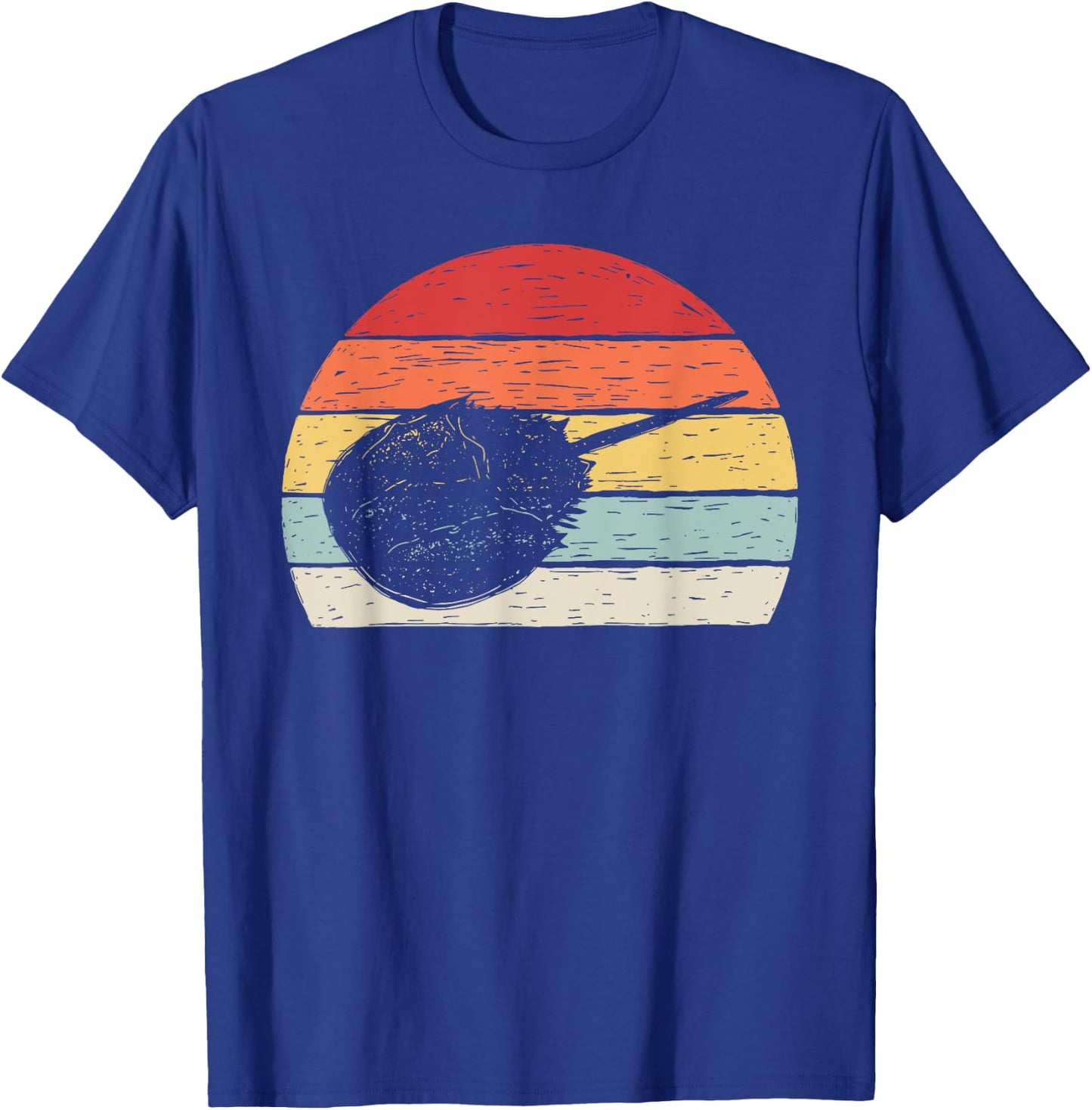 Vintage Retro Horseshoe Crab T-Shirt - T-Shirt | Royal