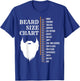 Beard Measurement Chart Shirt, Beard Length Growth Chart T-Shirt - T-Shirt | Royal