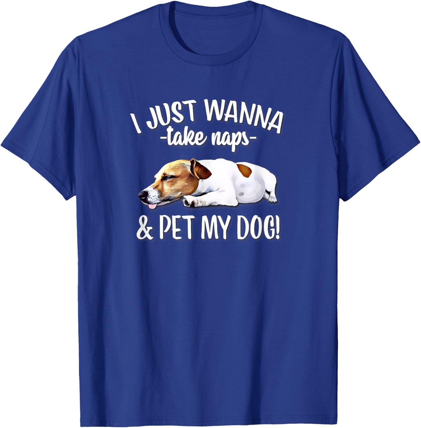JRT Dog Lover Nap Jack Russell Women Girls Kids T-Shirt - T-Shirt | Royal