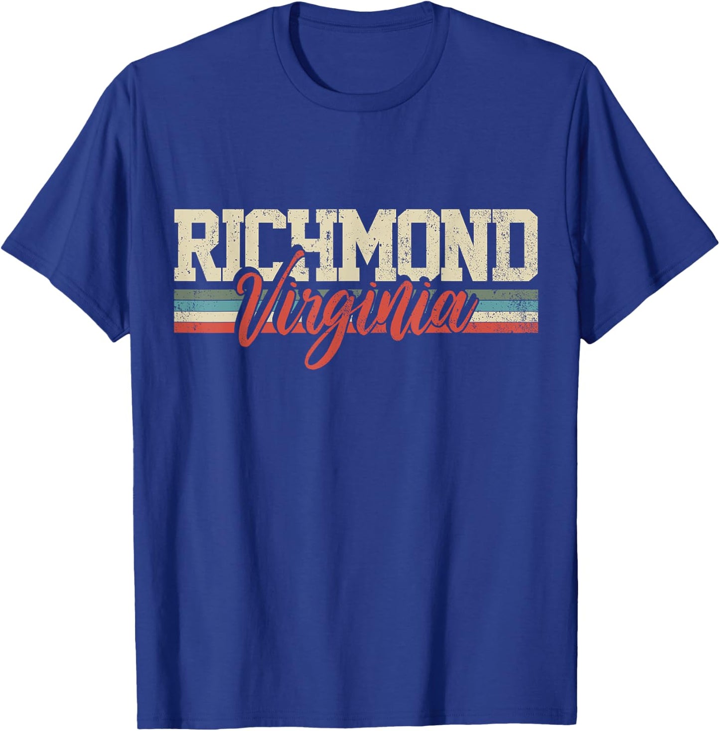 Richmond Virginia Retro Vintage T-Shirt - T-Shirt | Royal