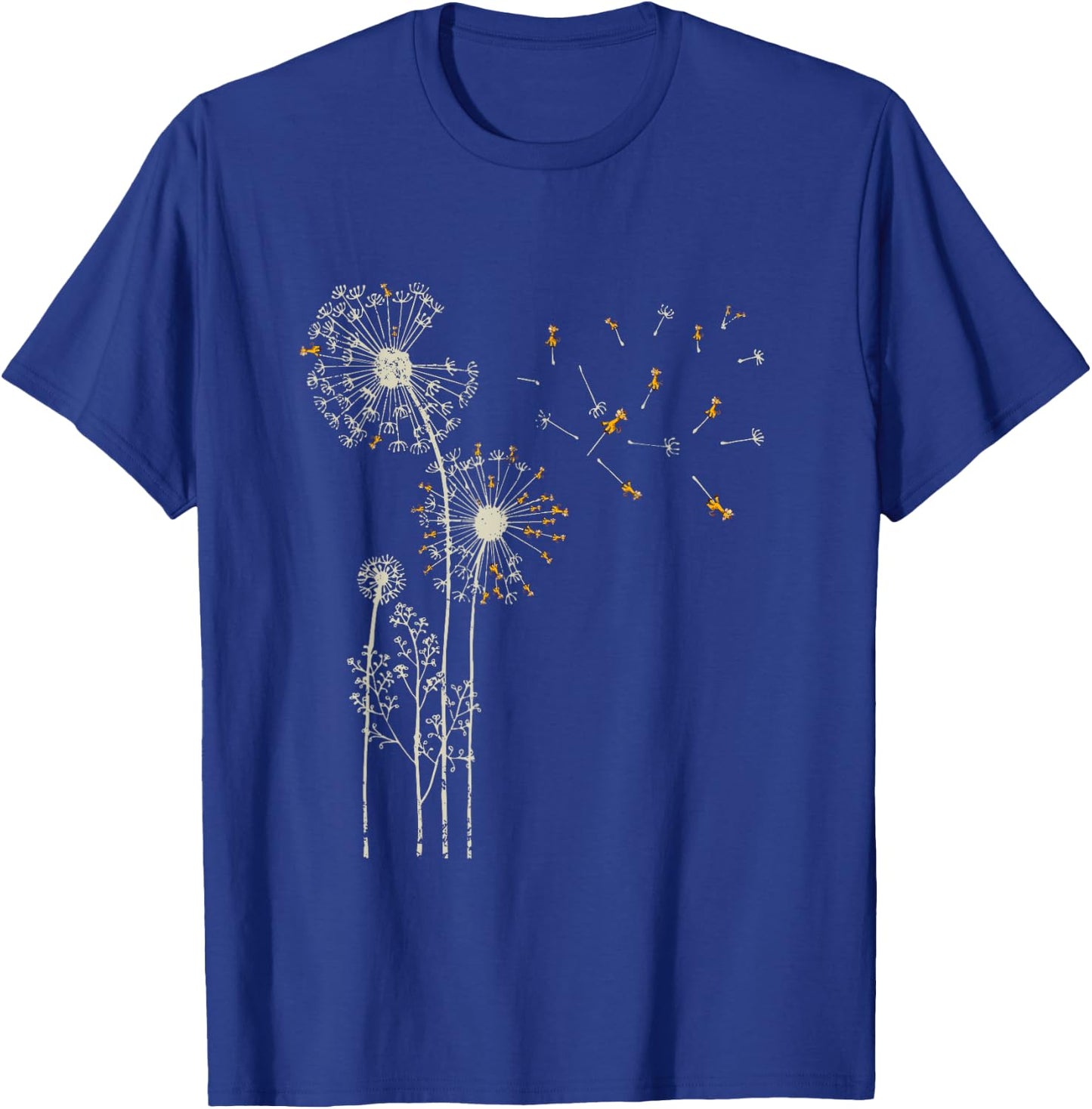Animal Lover Zoo Keeper Gift Giraffe Dandelion T-Shirt - T-Shirt | Royal
