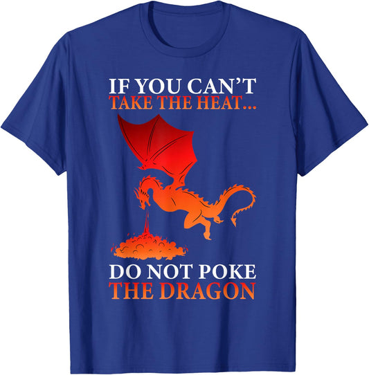 Cool Dragon Flame-Spewing Flying Mythical Creature Small T-Shirt - T-Shirt | Royal