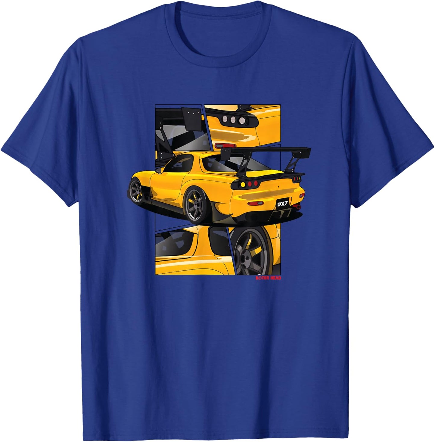 RX7 FD 13B Turbo Manga Style Rotary T-Shirt - T-Shirt | Royal