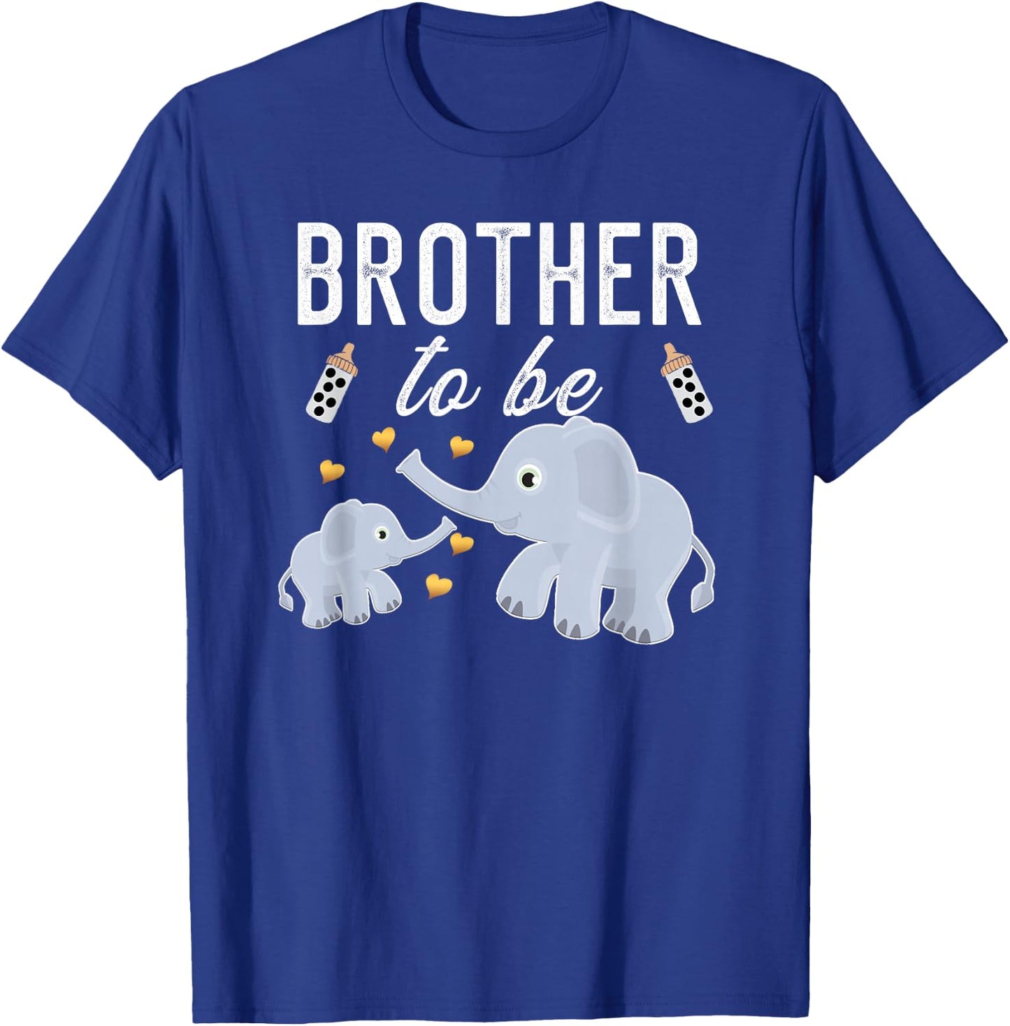 Brother To Be Elephant Baby Shower Brother Gift Cute T-Shirt - T-Shirt | Royal