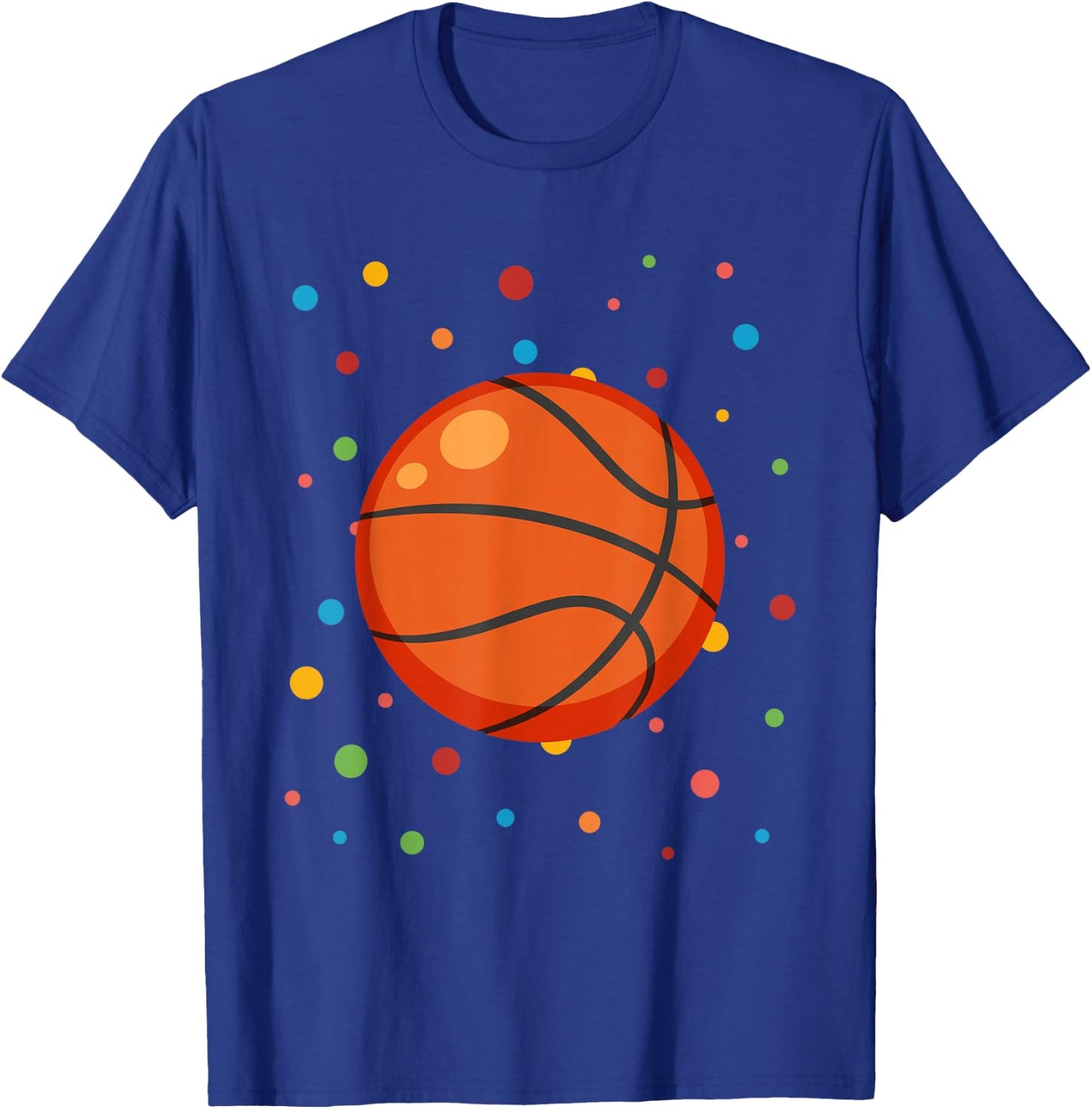Dot Day Shirt Polka Dots Basketball Kids Boy Girl Youth T-Shirt - T-Shirt | Royal