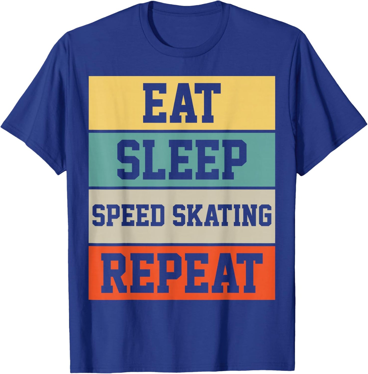 Figure Skating Skater Retro Vintage Gift T-Shirt - T-Shirt | Royal