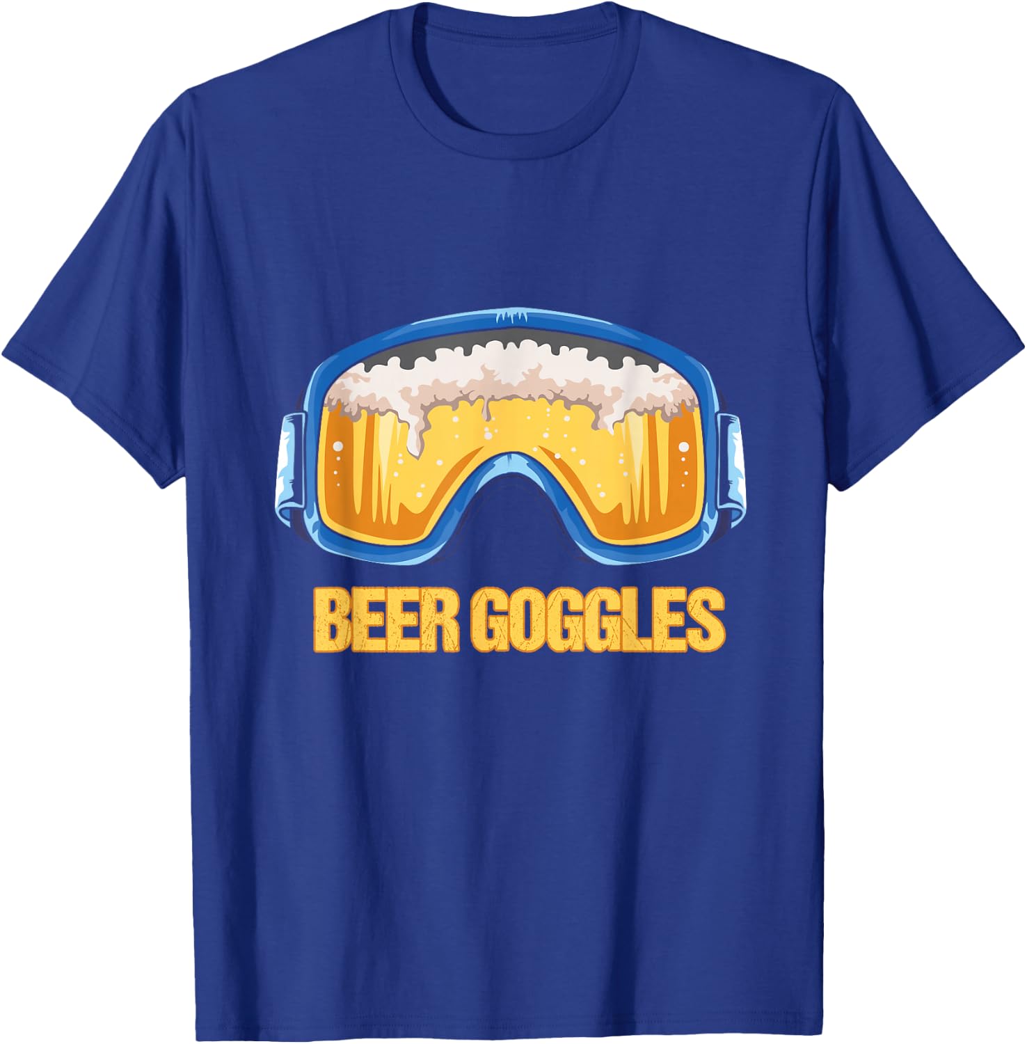 Snowboarding - Beer Goggles - Ski Mountain T-Shirt - T-Shirt | Royal