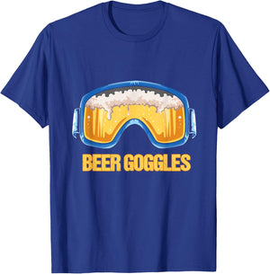 Snowboarding - Beer Goggles - Ski Mountain T-Shirt - T-Shirt | Royal