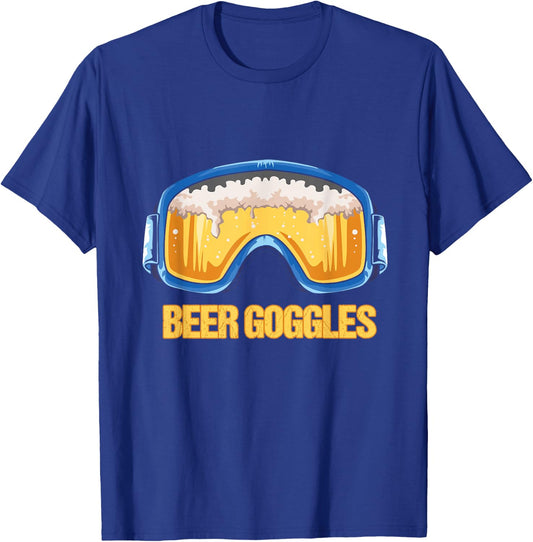 Snowboarding - Beer Goggles - Ski Mountain T-Shirt - T-Shirt | Royal