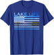 American Flag Patriot Fishing at The Lake This is Lake Life T-Shirt - T-Shirt | Royal