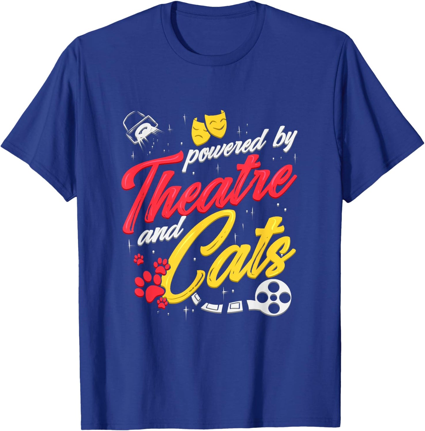 Theatre Cat Theater Broadway Musical Actor Kitty Men Women Girls Kids T-Shirt - T-Shirt | Royal