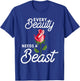 Every Beauty Needs A Beast Matching Couple Weightlifting T-Shirt - T-Shirt | Royal