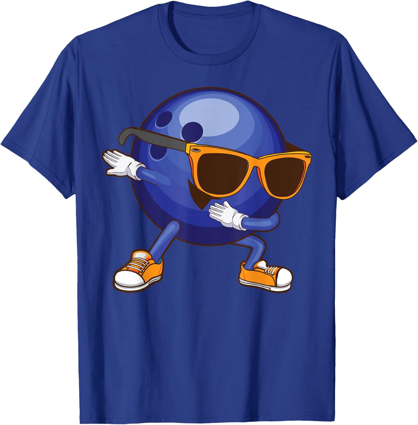 Funny Dabbing Bowling Gift Bowler Dancer Kids Boys Girls T-Shirt - T-Shirt | Royal