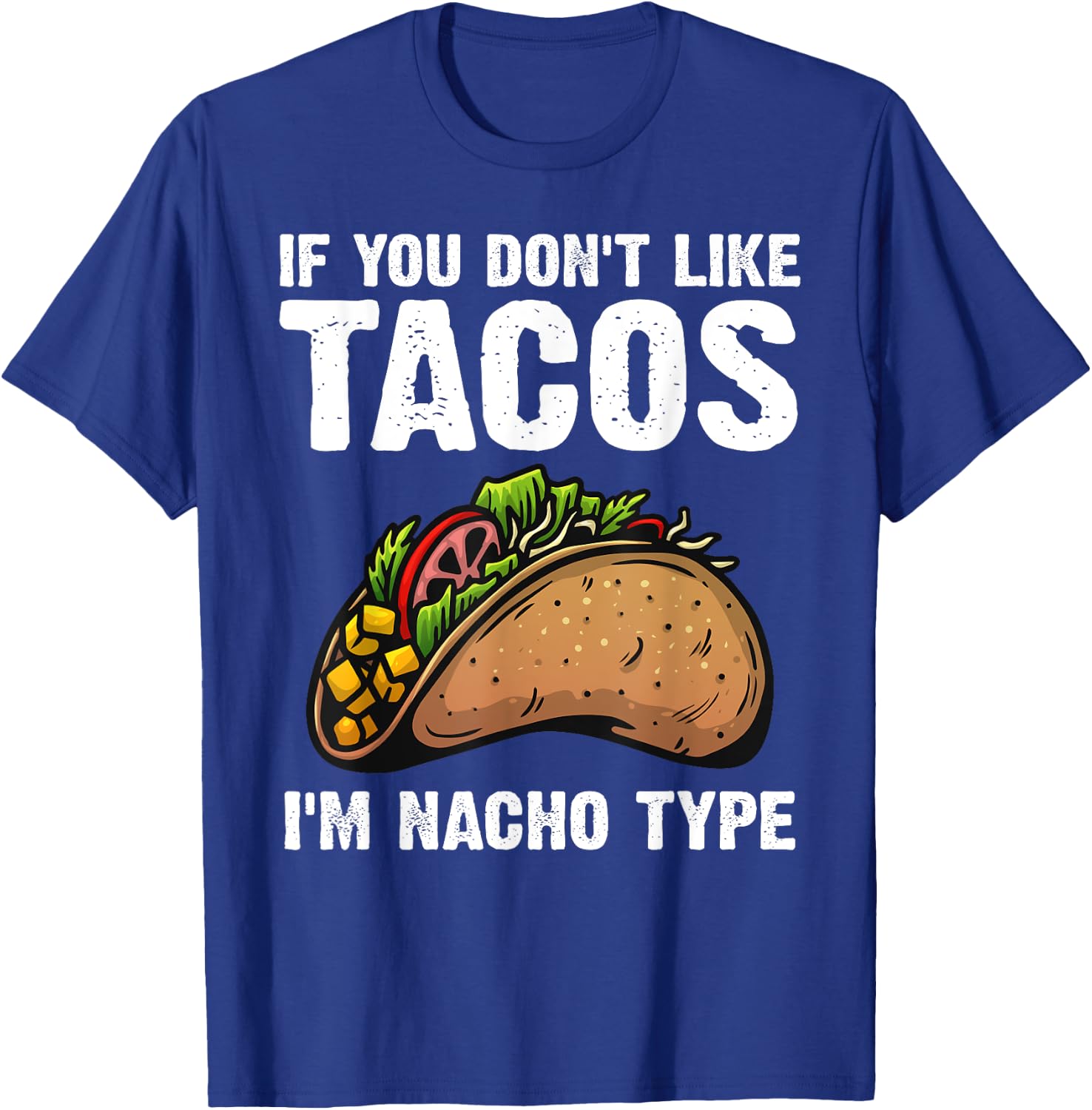 Cute Taco Design Women Kids Mexican Food Taco Lover T-Shirt - T-Shirt | Royal