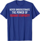 Never Underestimate The Power Of Human Stupidity T-Shirt - T-Shirt | Royal