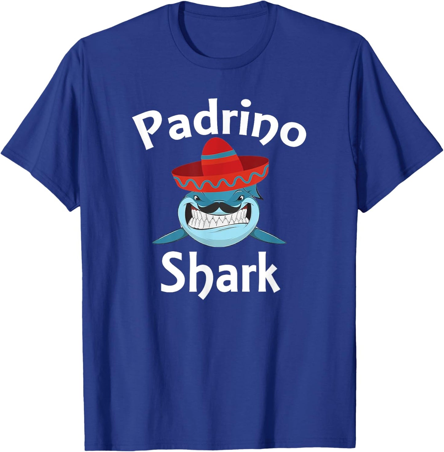 Padrino Shark Funny Spanish Godfather T-Shirt - T-Shirt | Royal