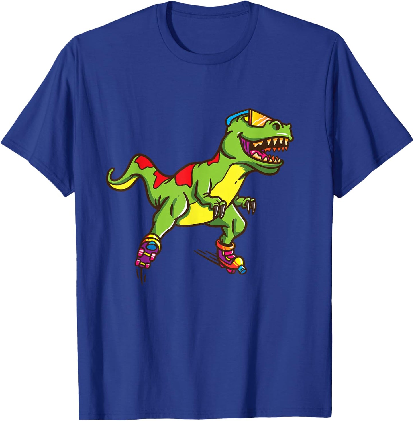 Roller Skate Shirt for Boys Girls Skating T Rex Skater T-Shirt - T-Shirt | Royal