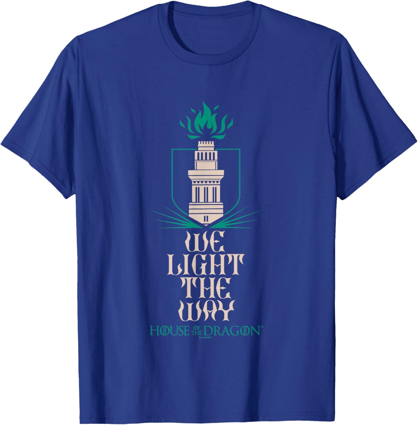 House of the Dragon Hightower We Light The Way Chest Logo T-Shirt - T-Shirt | Royal
