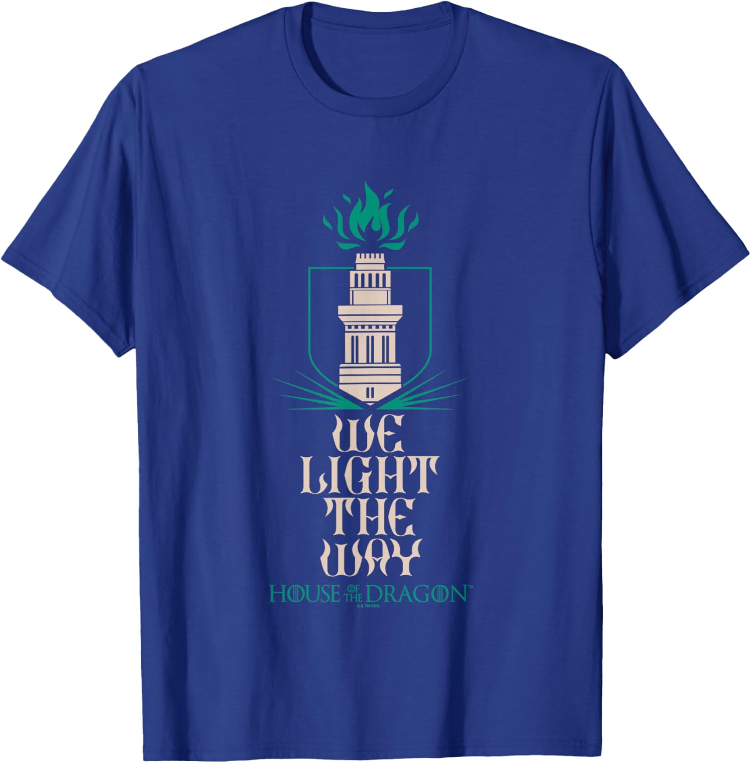 House of the Dragon Hightower We Light The Way Chest Logo T-Shirt - T-Shirt | Royal