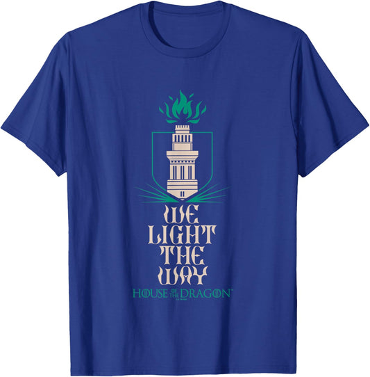 House of the Dragon Hightower We Light The Way Chest Logo T-Shirt - T-Shirt | Royal