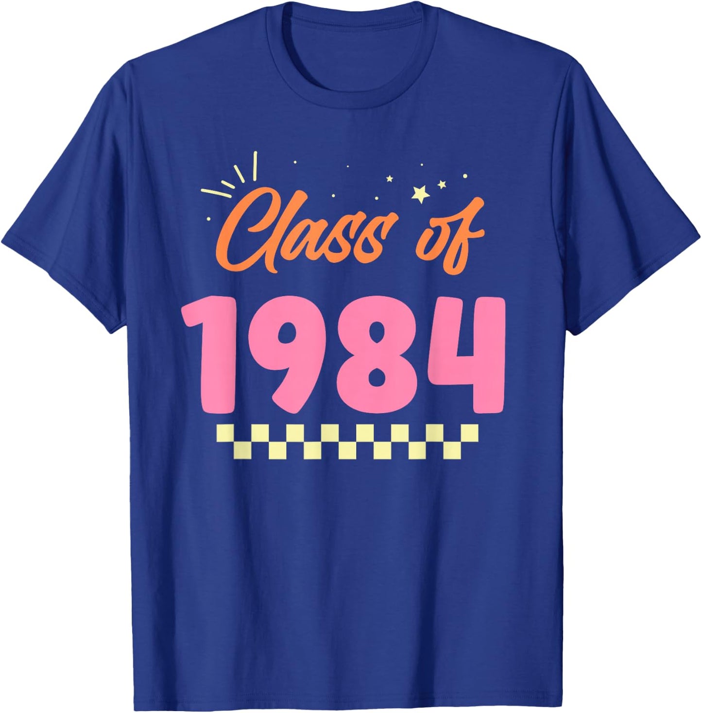 Class Of 1984 School Graduation Meetup Reunion T-Shirt - T-Shirt | Royal