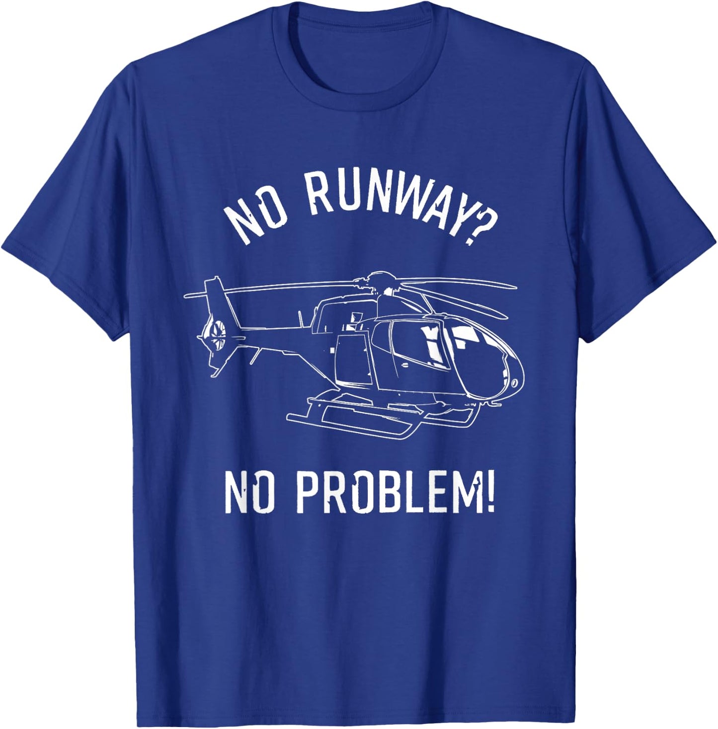Funny Helicopter Pilot Gift Men Women Cool Flying Helicopter T-Shirt - T-Shirt | Royal