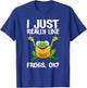Funny Frog Gift Kids Men Women Cool Tadpole Frog Lover Small T-Shirt - T-Shirt | Royal
