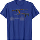 AK-74 Kalash Kalashnikov SOVI8 Vintage Propaganda T-Shirt - T-Shirt | Royal