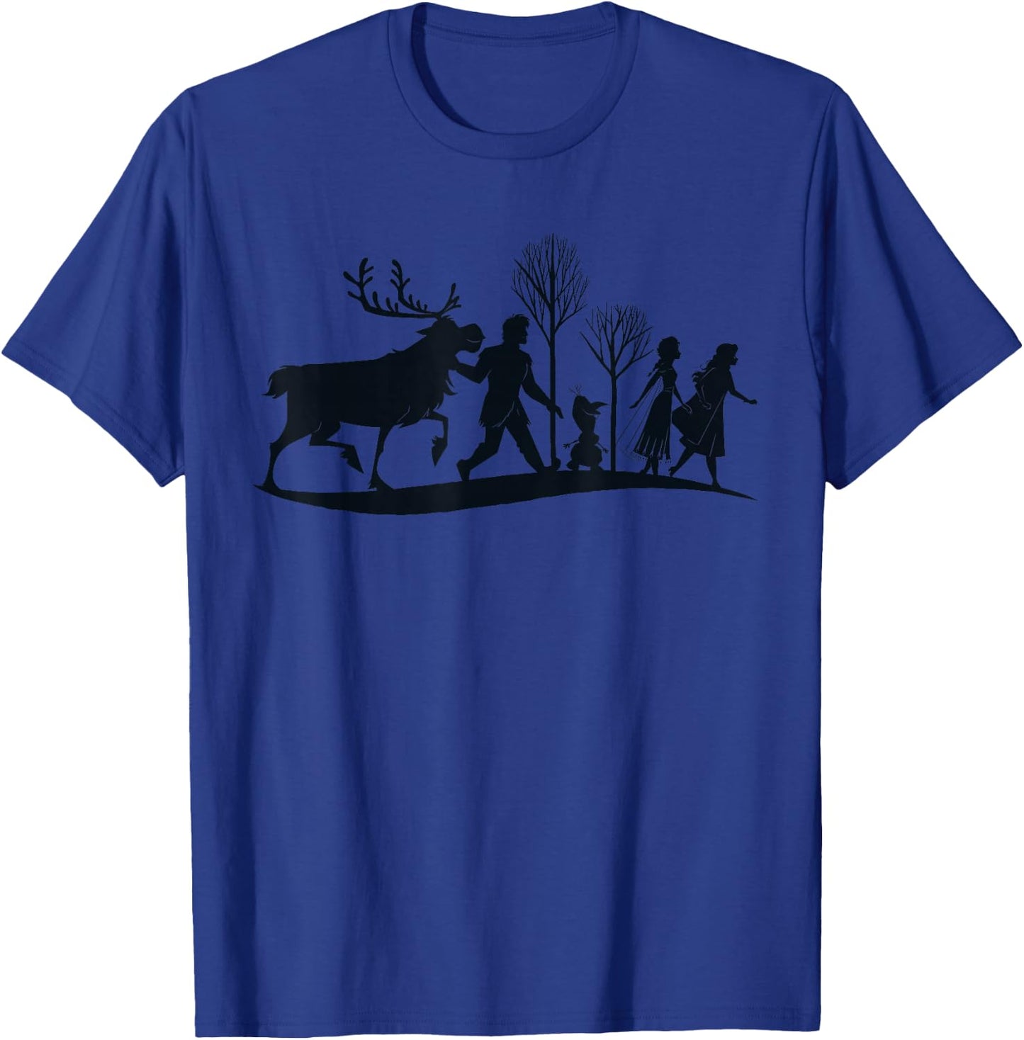 Disney Frozen 2 Characters Anna Elsa Silhouette T-Shirt - T-Shirt | Royal