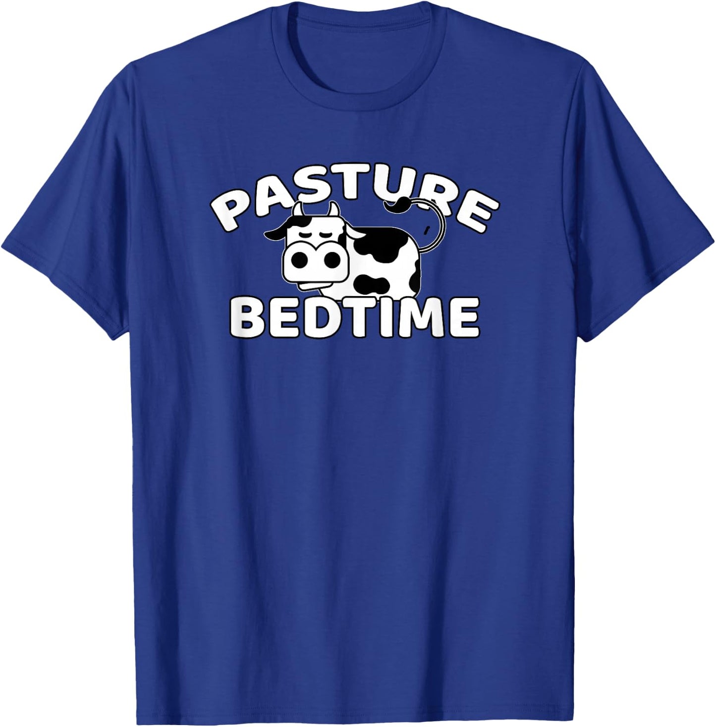 Funny Pasture Bedtime Cute Cow Pajamas PJ Sleep Gift T-Shirt - T-Shirt | Royal